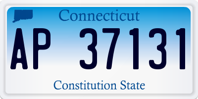 CT license plate AP37131