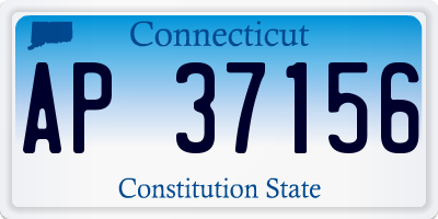 CT license plate AP37156