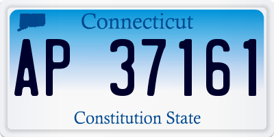 CT license plate AP37161