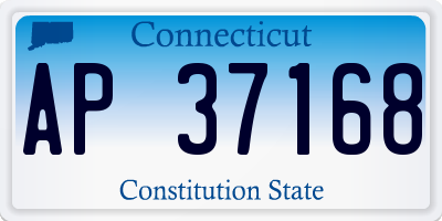 CT license plate AP37168