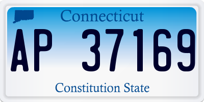 CT license plate AP37169
