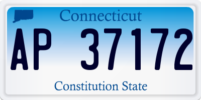 CT license plate AP37172
