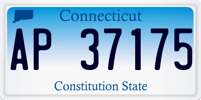 CT license plate AP37175