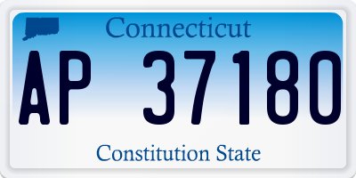CT license plate AP37180
