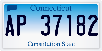 CT license plate AP37182