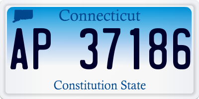 CT license plate AP37186