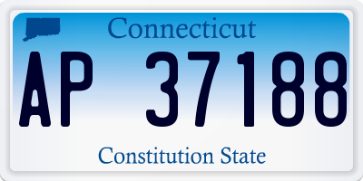 CT license plate AP37188