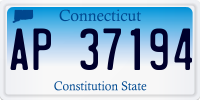 CT license plate AP37194
