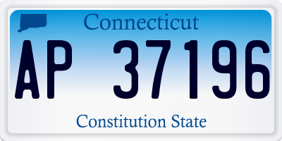 CT license plate AP37196