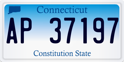 CT license plate AP37197