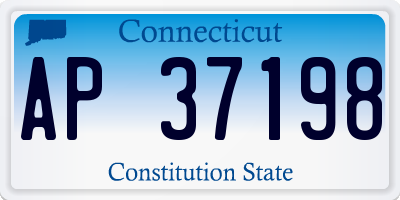 CT license plate AP37198