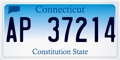 CT license plate AP37214