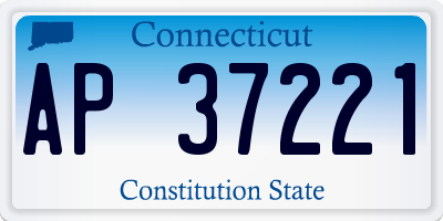 CT license plate AP37221