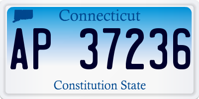 CT license plate AP37236