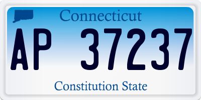 CT license plate AP37237