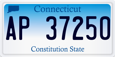 CT license plate AP37250