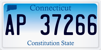 CT license plate AP37266
