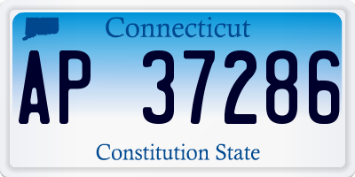CT license plate AP37286