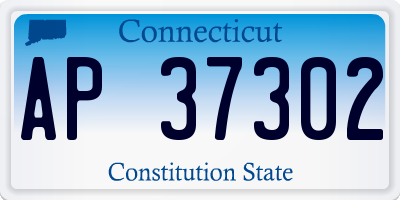 CT license plate AP37302