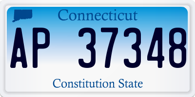 CT license plate AP37348