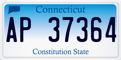 CT license plate AP37364