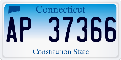 CT license plate AP37366