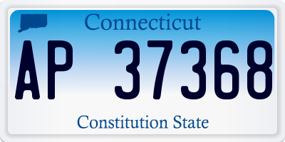 CT license plate AP37368