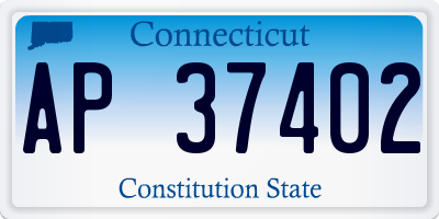 CT license plate AP37402