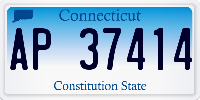 CT license plate AP37414