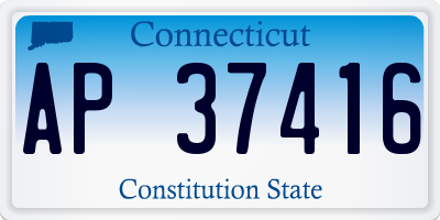 CT license plate AP37416