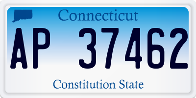 CT license plate AP37462