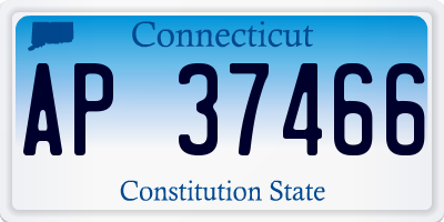 CT license plate AP37466