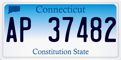 CT license plate AP37482