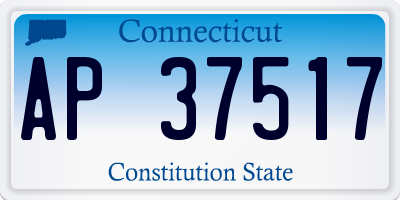 CT license plate AP37517