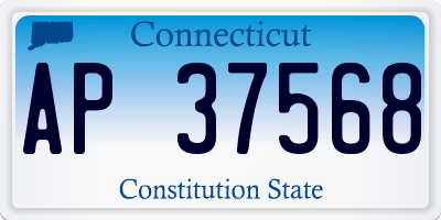 CT license plate AP37568