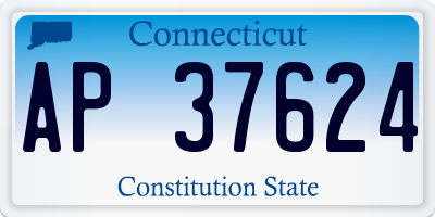 CT license plate AP37624
