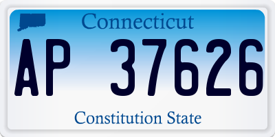 CT license plate AP37626