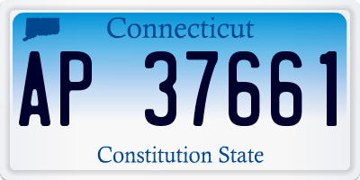 CT license plate AP37661