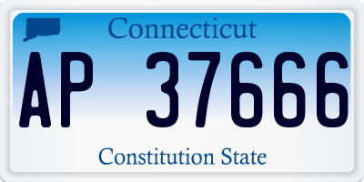 CT license plate AP37666