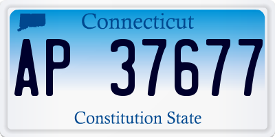 CT license plate AP37677