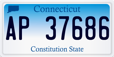 CT license plate AP37686
