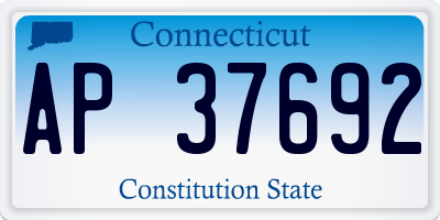 CT license plate AP37692