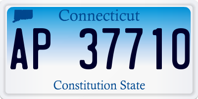 CT license plate AP37710