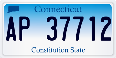 CT license plate AP37712