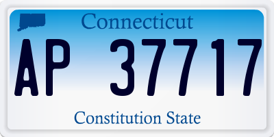 CT license plate AP37717