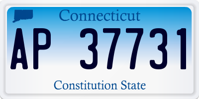 CT license plate AP37731