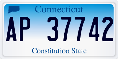 CT license plate AP37742