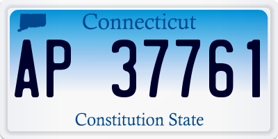 CT license plate AP37761