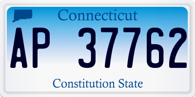 CT license plate AP37762