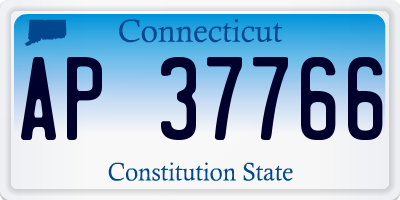 CT license plate AP37766